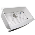 Nantucket Sinks Retrofit Glacier Stone Single Bowl Apron Front Kitchen Sink Model# NS-GSEZA32S