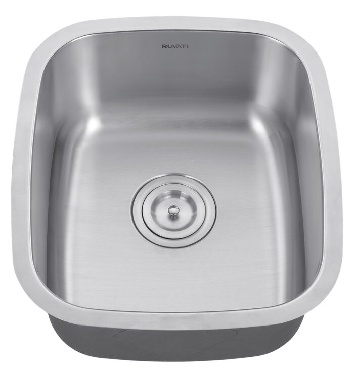 Parmi Model: RVM4110 Ruvati 15 x 18 inch Undermount 16 Gauge Stainless Steel Bar Prep Sink – RVM4110