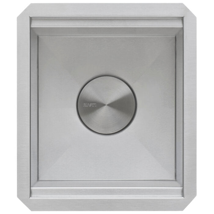 Roma Ruvati 13 inch Workstation Bar Prep Sink with Cover Undermount 16 Gauge Stainless Steel Single Bowl – Model # RVH8316