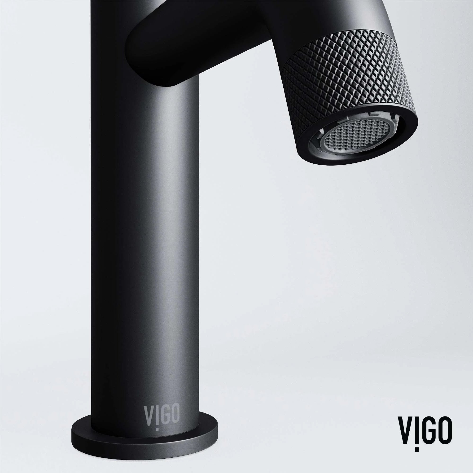 VIGO - Apollo Single Hole Bathroom Faucet In Matte Black Model# VG01048MB