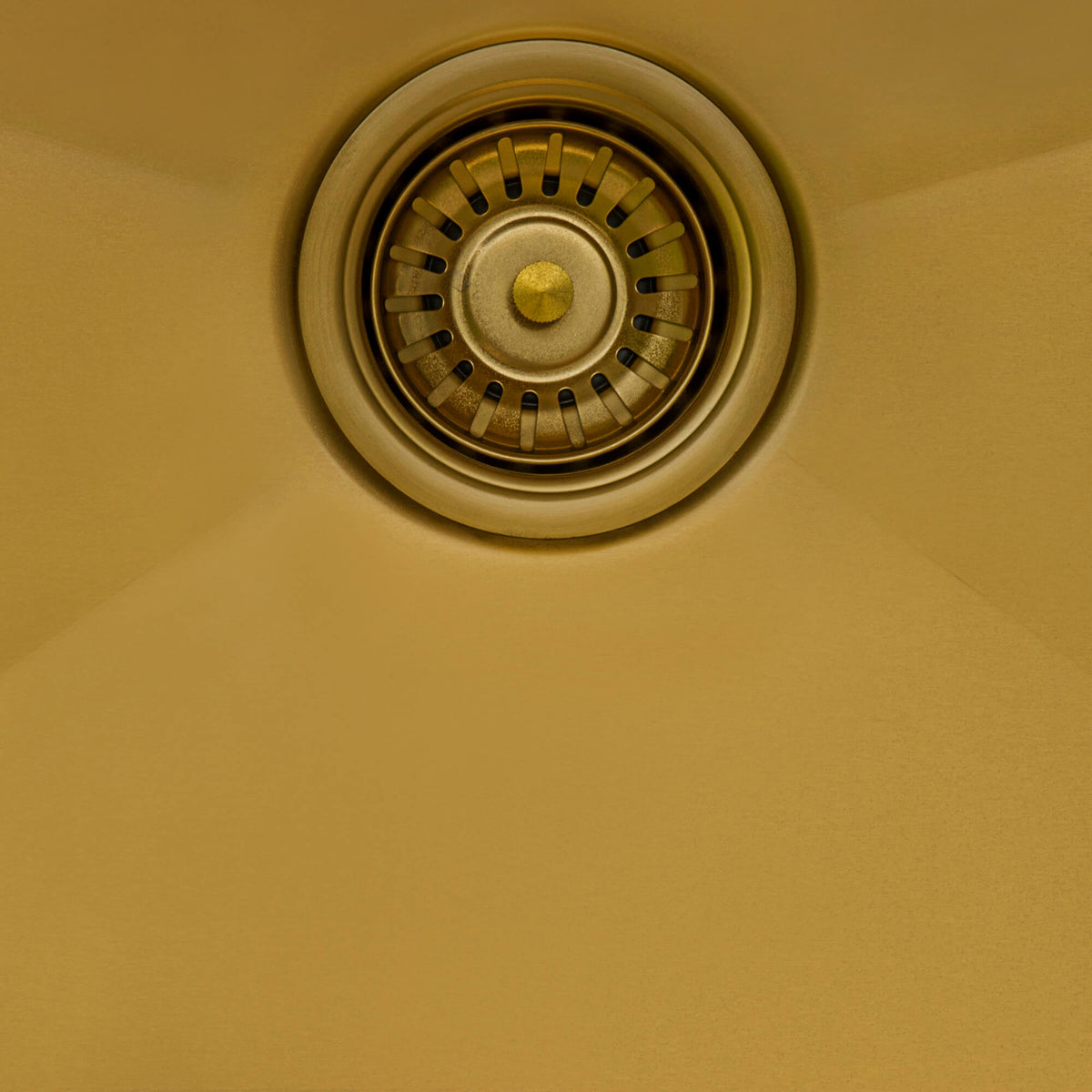 Ruvati 27 inch Matte Gold Workstation Undermount Kitchen Sink Single Bowl Model# RVH6527GG