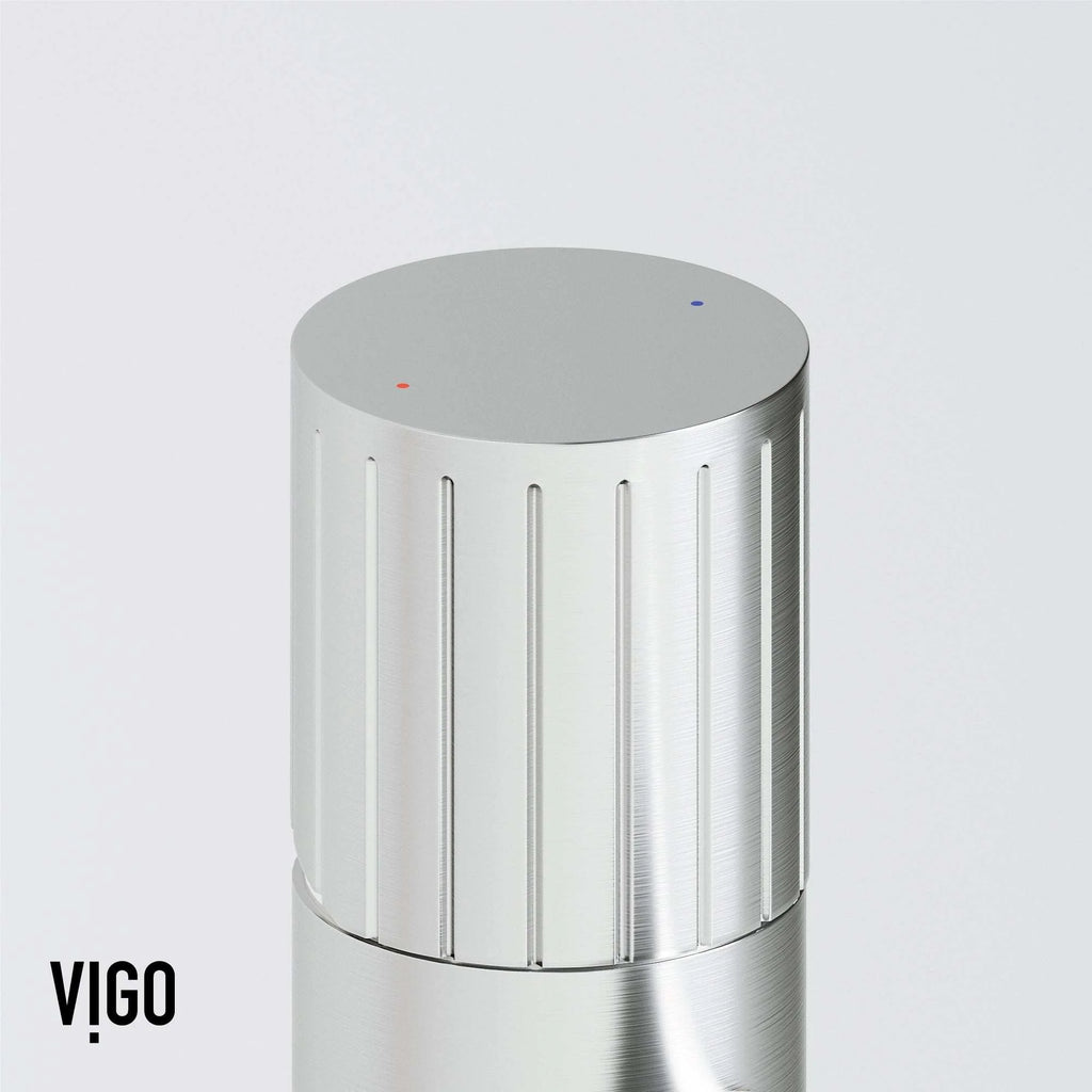 VIGO - Ashford Single Hole Bathroom Faucet In Brushed Nickel Model# VG01052BN
