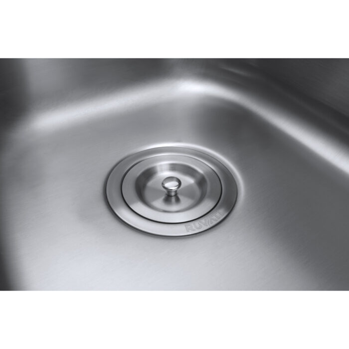 Parmi Model: RVM4605 Ruvati 34-inch Undermount 40/60 Double Bowl 16 Gauge Stainless Steel Kitchen Sink – RVM4605