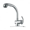 Single Handle 1 Hole Kitchen Faucet with Pull Out Spray In Chrome Model# KSK1110C