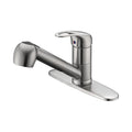 1 Hole Single Handle Pull-Out Kitchen Faucet in Brushed Nickel -Model# KSK1113BN