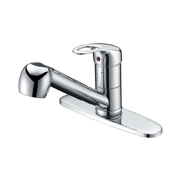 1 Hole Single Handle Pull-Out Kitchen Faucet in Chrome -Model# KSK1113C