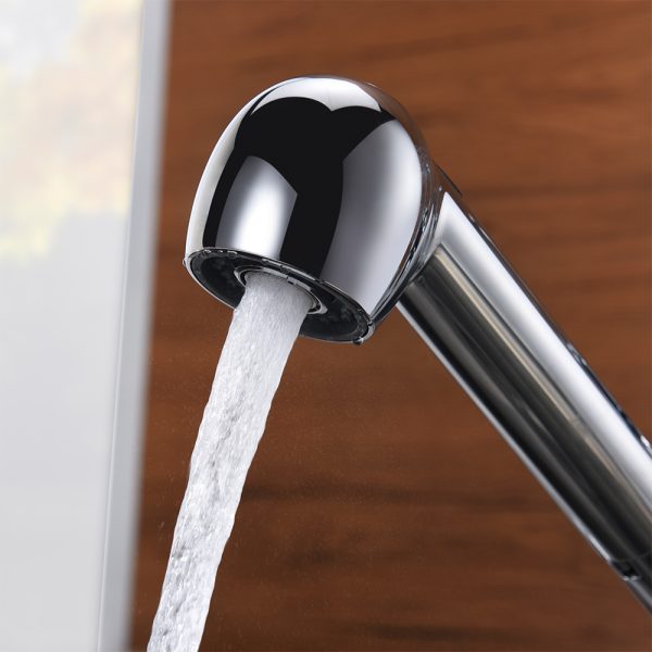 1 Hole Single Handle Pull-Out Kitchen Faucet in Chrome -Model# KSK1113C