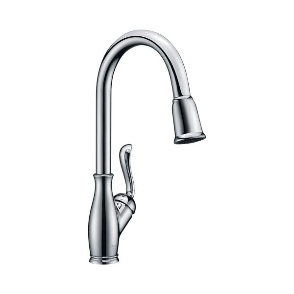 Single Handle 1 Hole Pull-Down Kitchen Faucet in Chrome -Model# KSK1114C