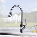 Single Handle 1 Hole Pull-Down Kitchen Faucet in Chrome -Model# KSK1114C