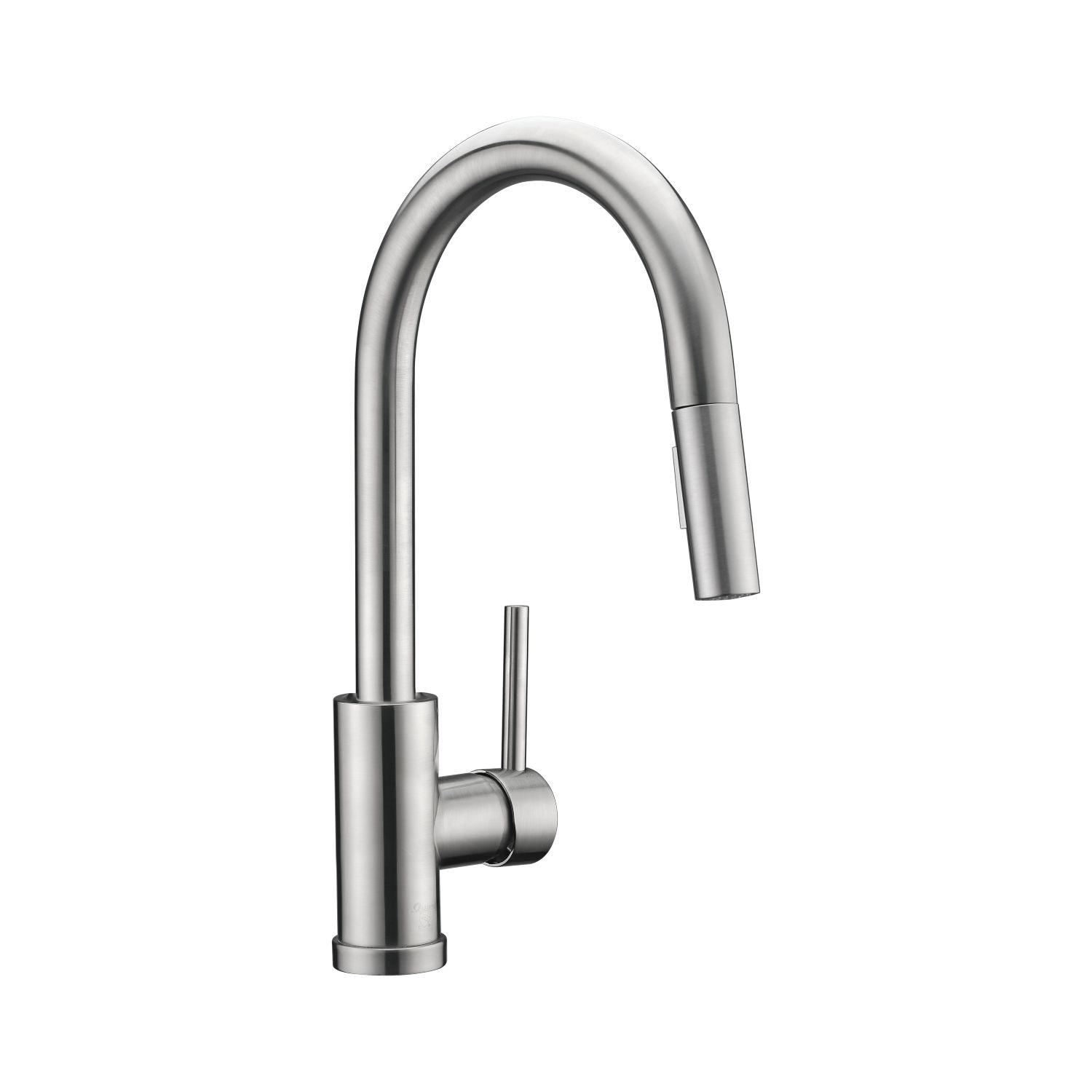 Single Handle 1 Hole Pull-down Kitchen Faucet in Brushed Nickel Model# KSK1120BN
