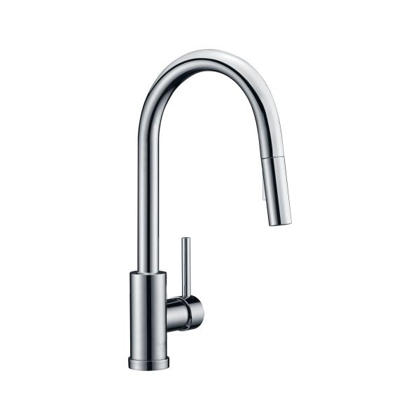 Single Handle 1 Hole Pull-down Kitchen Faucet in Chrome Model# KSK1120C