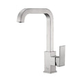 Single Handle 1 Hole High-Arc Kitchen Faucet in Brushed Nickel – Model# KSK1121BN