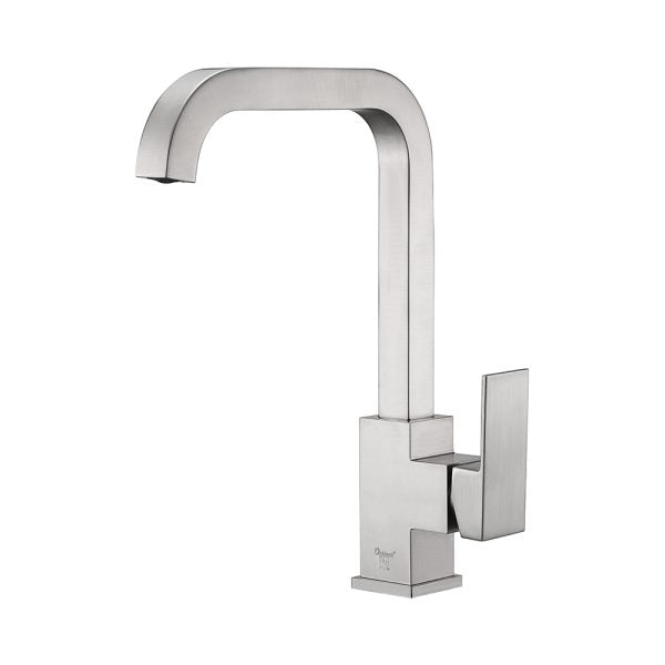 Single Handle 1 Hole High-Arc Kitchen Faucet in Brushed Nickel – Model# KSK1121BN