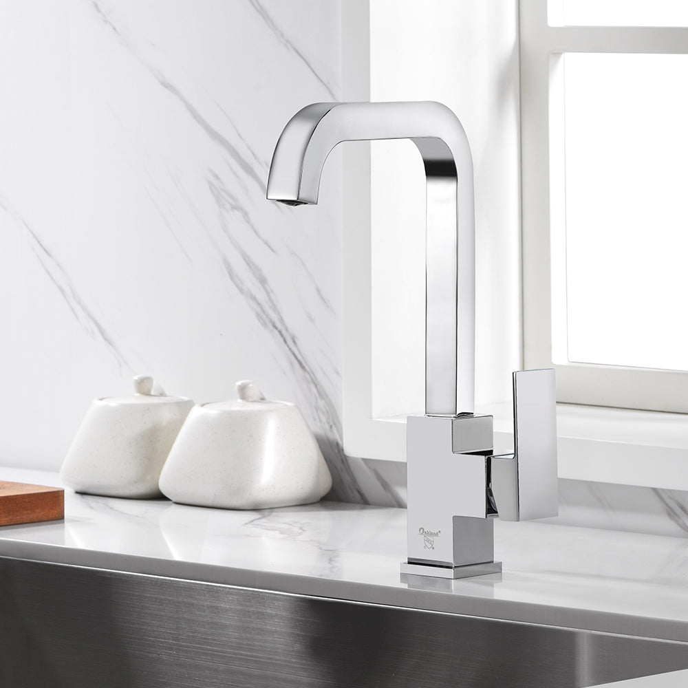 Single Handle 1 Hole High-Arc Kitchen Faucet in Chrome– Model# KSK1121C