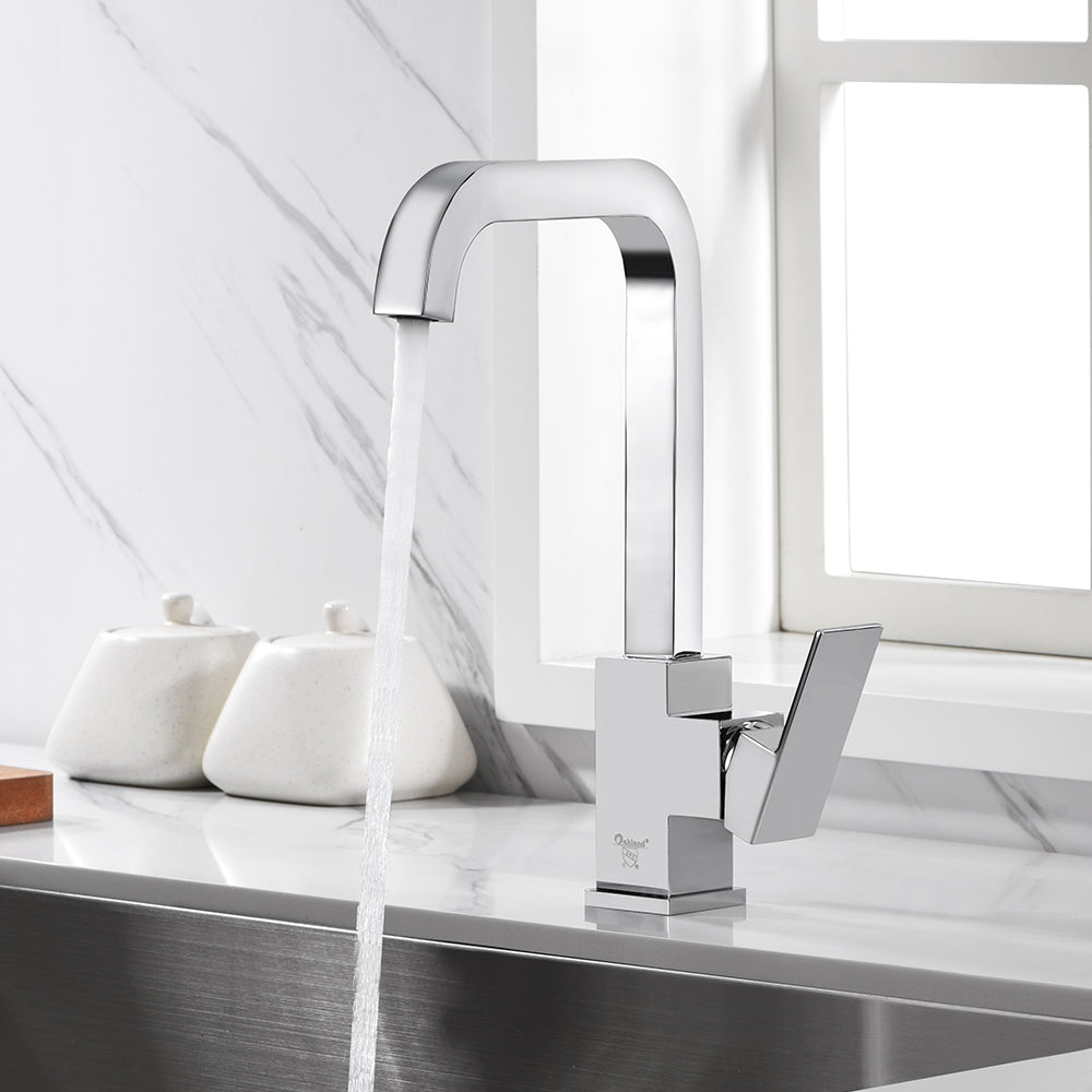 Single Handle 1 Hole High-Arc Kitchen Faucet in Chrome– Model# KSK1121C