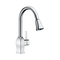 Single Handle 1 Hole Pull-Down Kitchen Faucet in Chrome – Model# KSK1122C