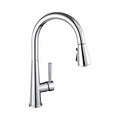 Single Handle Pull-Down 1 Hole Kitchen Faucet in Chrome Model# KSK1123C