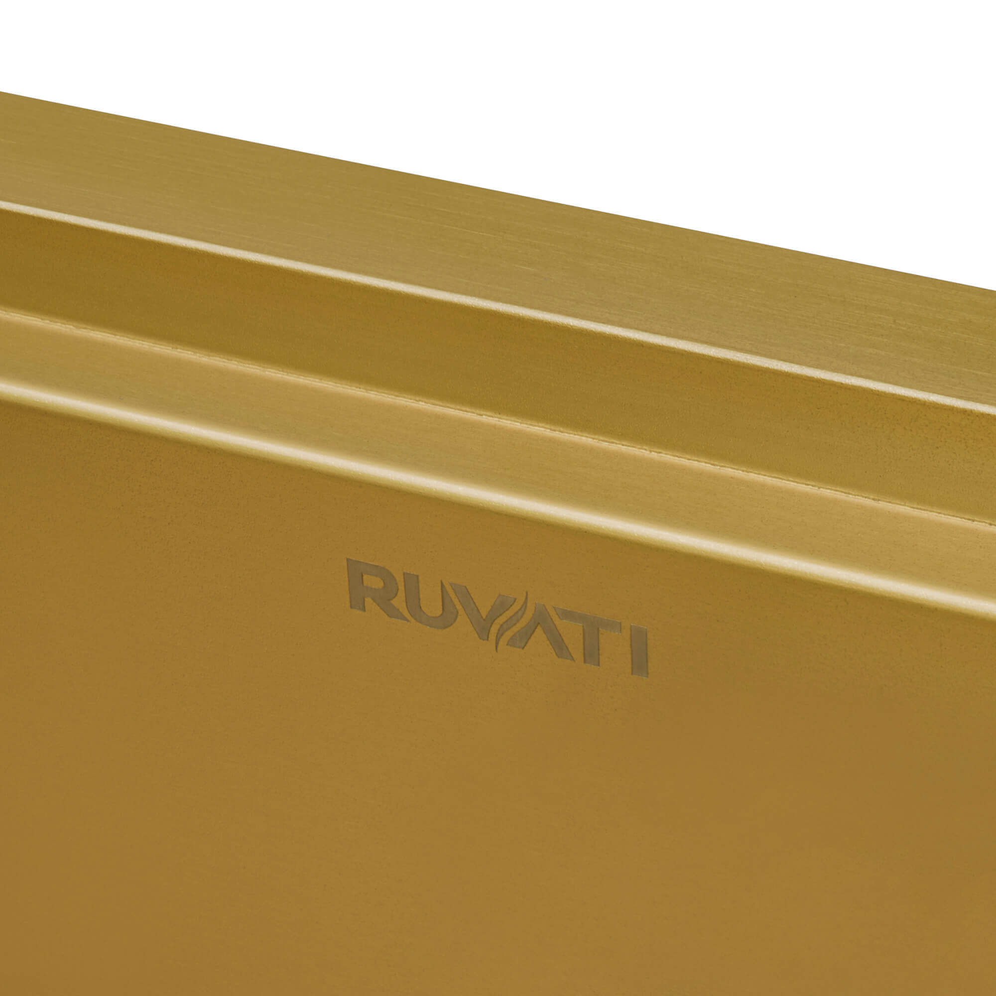 Giana Ruvati 30" Matte Gold Workstation Undermount Kitchen Sink Single Bowl – Model# RVH6530GG