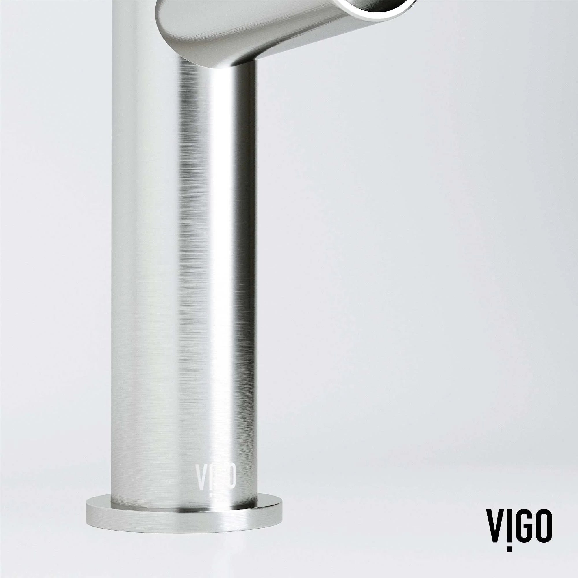 VIGO - Ashford Single Hole Bathroom Faucet In Brushed Nickel Model# VG01052BN