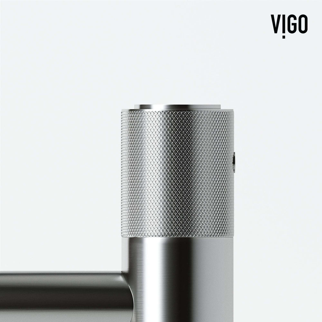 VIGO - Apollo Single Hole Bathroom Faucet In Brushed Nickel Model# VG01048BN
