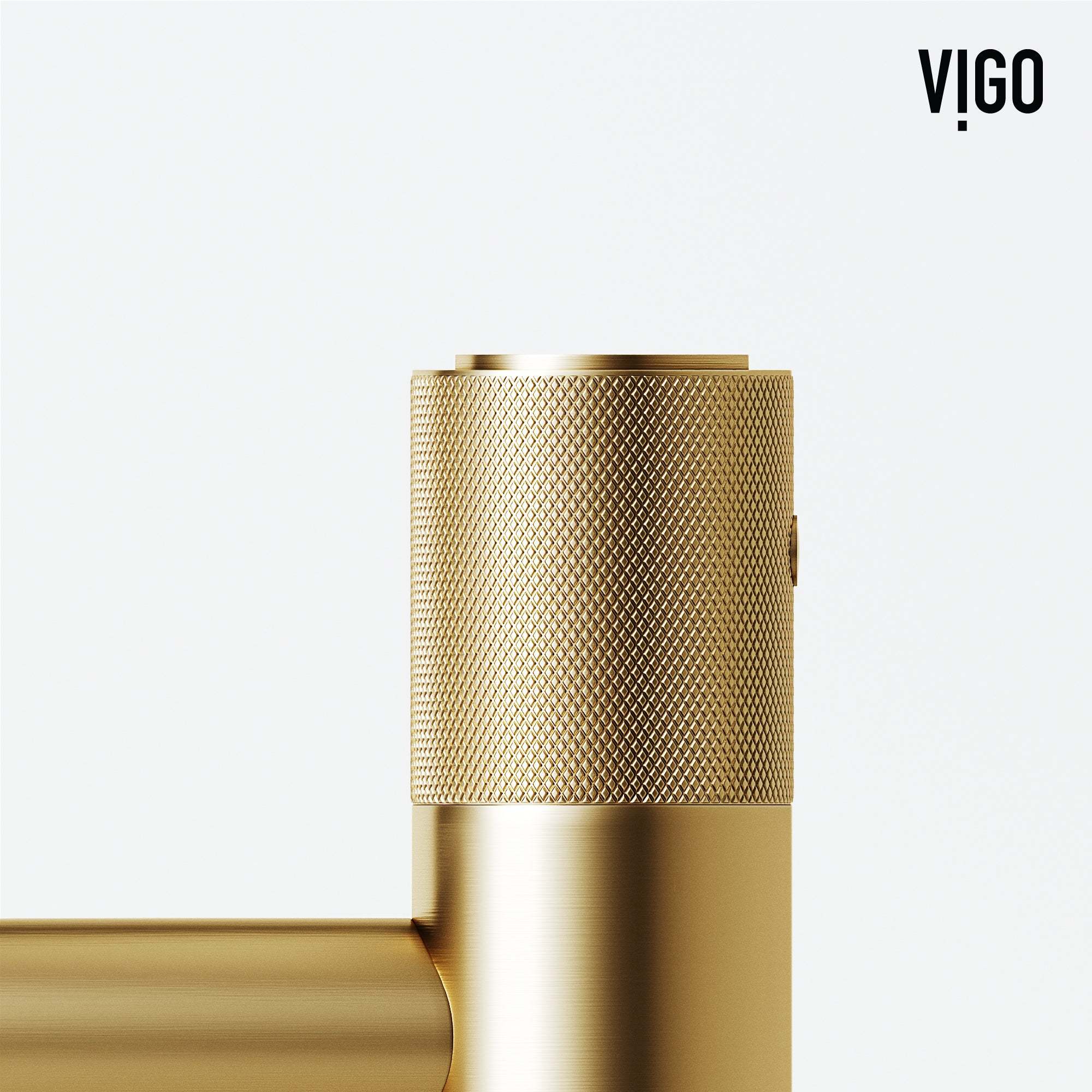 VIGO - Apollo Single Hole Bathroom Faucet In Matte Brushed Gold Model# VG01048MG