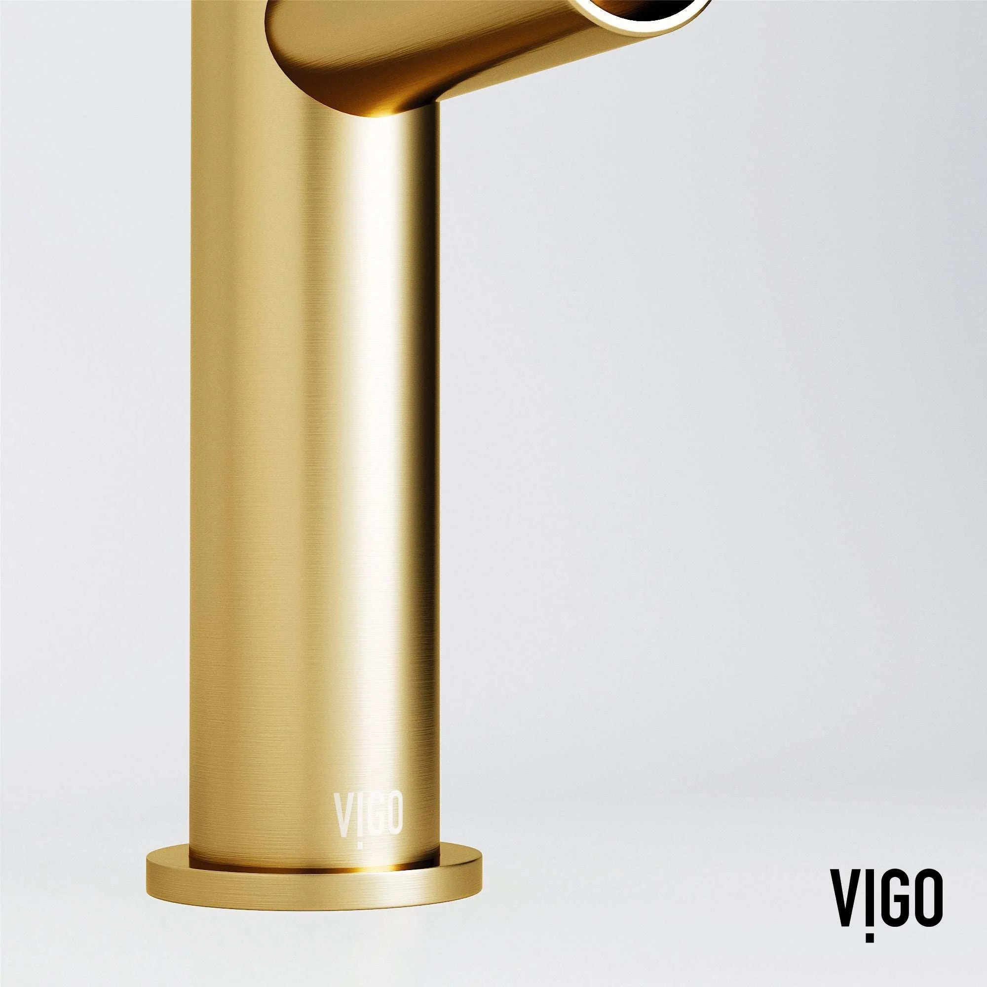 VIGO - Ashford Single Hole Bathroom Faucet In Matte Brushed Gold Model# VG01052MG