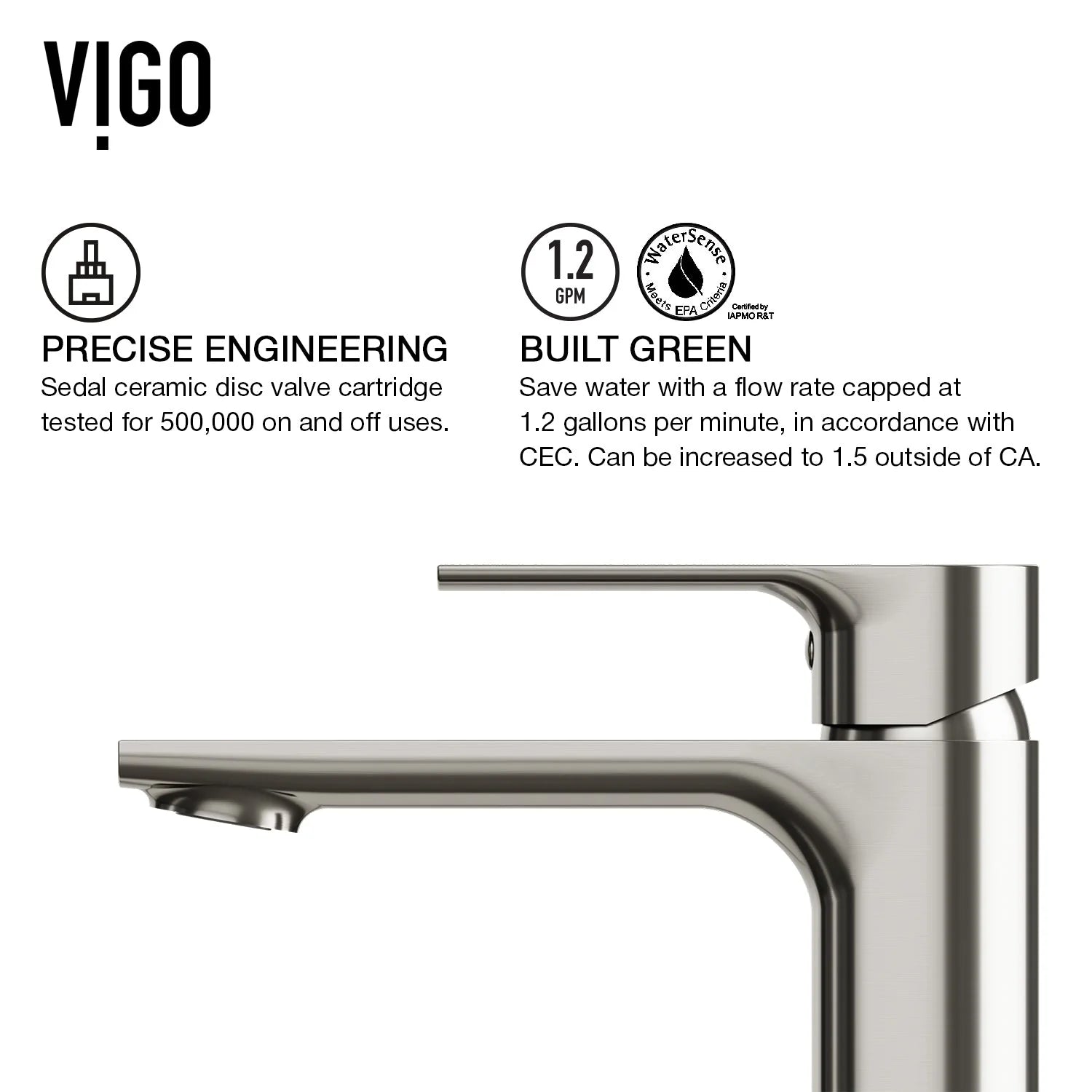 VIGO - Davidson Single Hole Single Lever Bathroom Faucet In Brushed Nickel Model# VG01043BN
