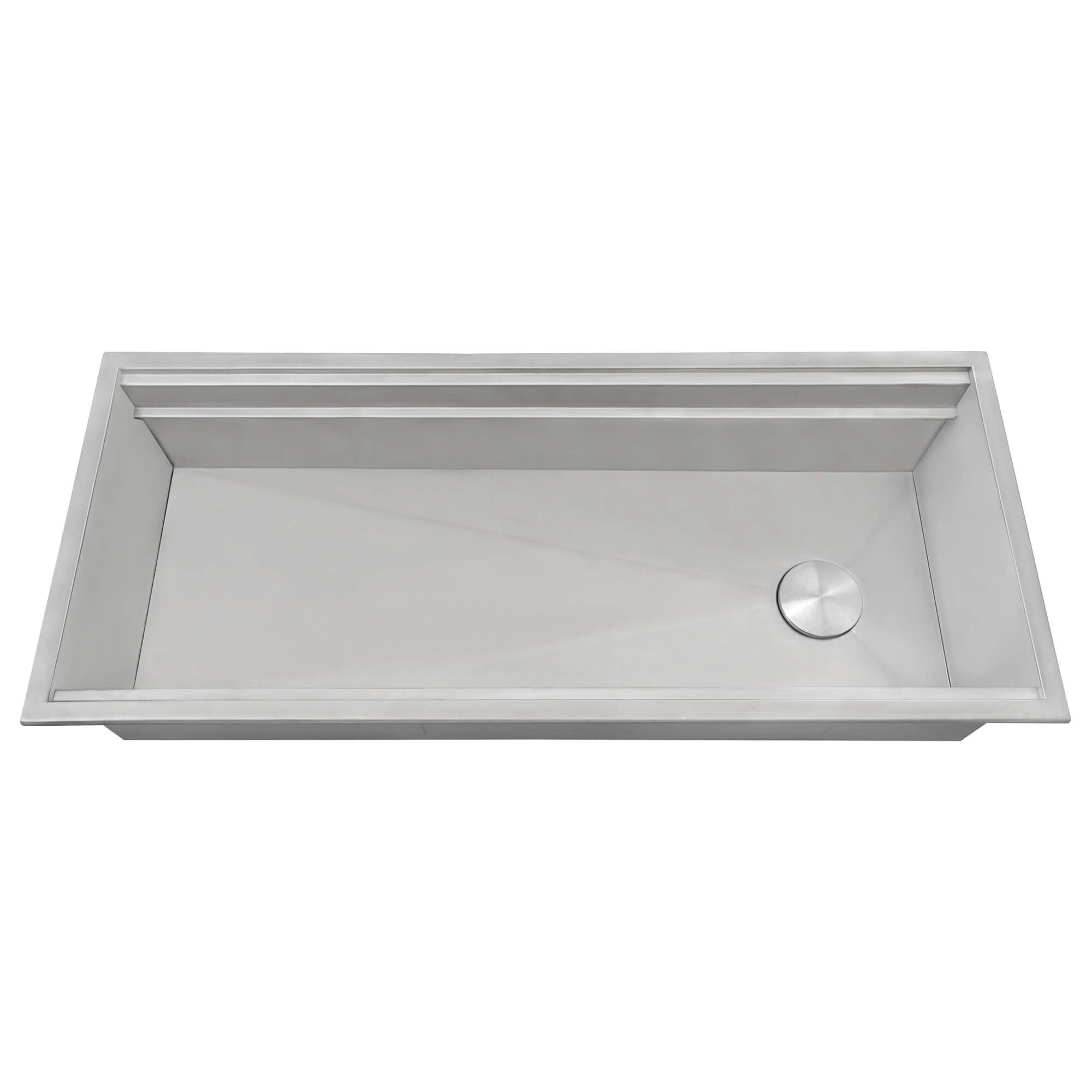 Dual Tier Model: RVH8433 Ruvati 45-inch Workstation Two-Tiered Ledge Kitchen Sink Drop-in Topmount 16 Gauge Stainless Steel – RVH8433