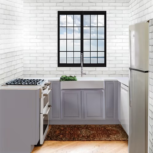 Nantucket Sinks Retrofit Glacier Stone Single Bowl Apron Front Kitchen Sink Model# NS-GSEZA32S