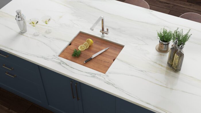 Roma Ruvati 21″ Workstation Bar Prep Sink Undermount 16 Gauge Ledge Stainless Steel Single Bowl – Model # RVH8307