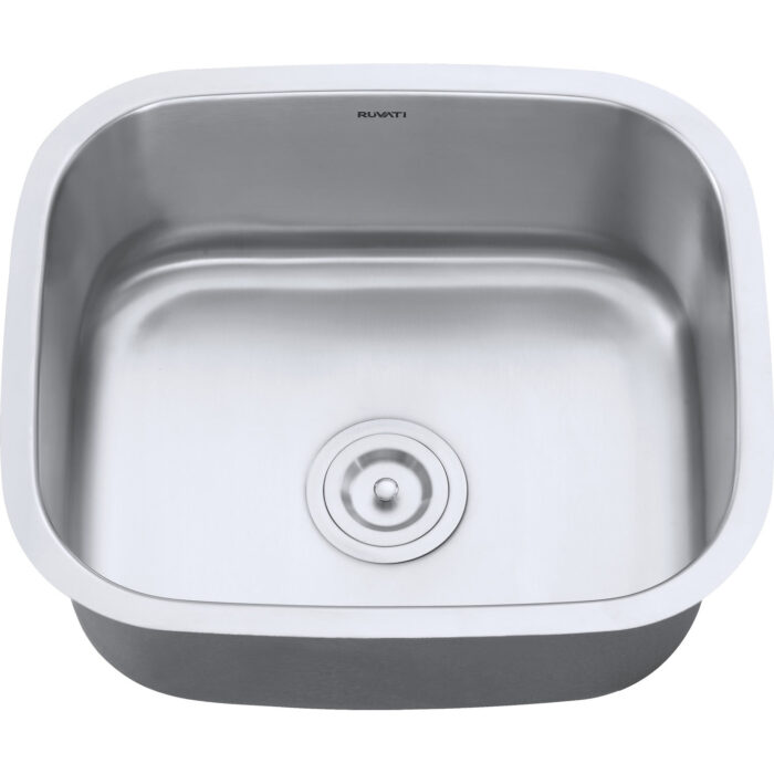 Parmi Model: RVM4131 Ruvati 21-inch Undermount 16 Gauge Stainless Steel Kitchen Sink Single Bowl – RVM4131