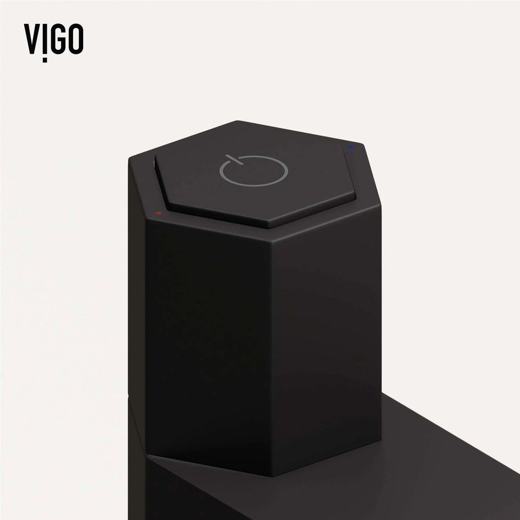 VIGO - Hart Nova Single Hole Bathroom Faucet In Matte Black Model# VG01053MB