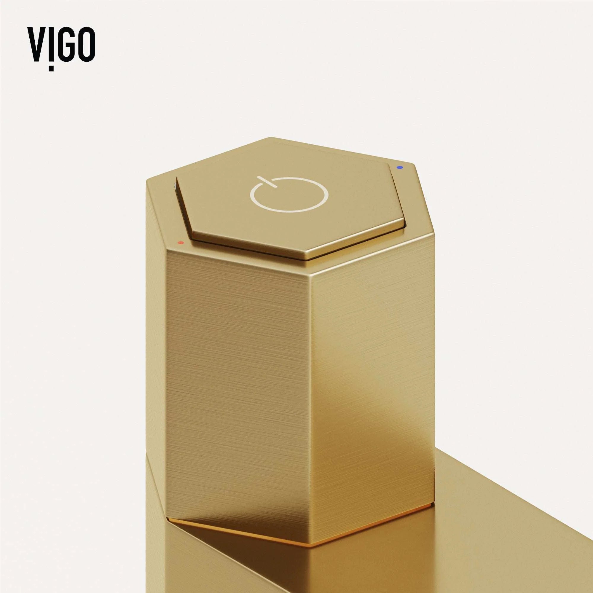 VIGO - Hart Nova Single Hole Bathroom Faucet In Matte Brushed Gold Model# VG01053MG