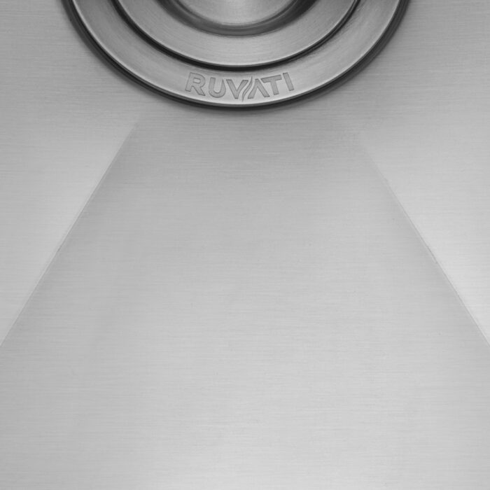 Roma Ruvati 18" x 19"Workstation Bar Prep Sink Undermount 16 Gauge Ledge Stainless Steel Single Bowl – RVH8319