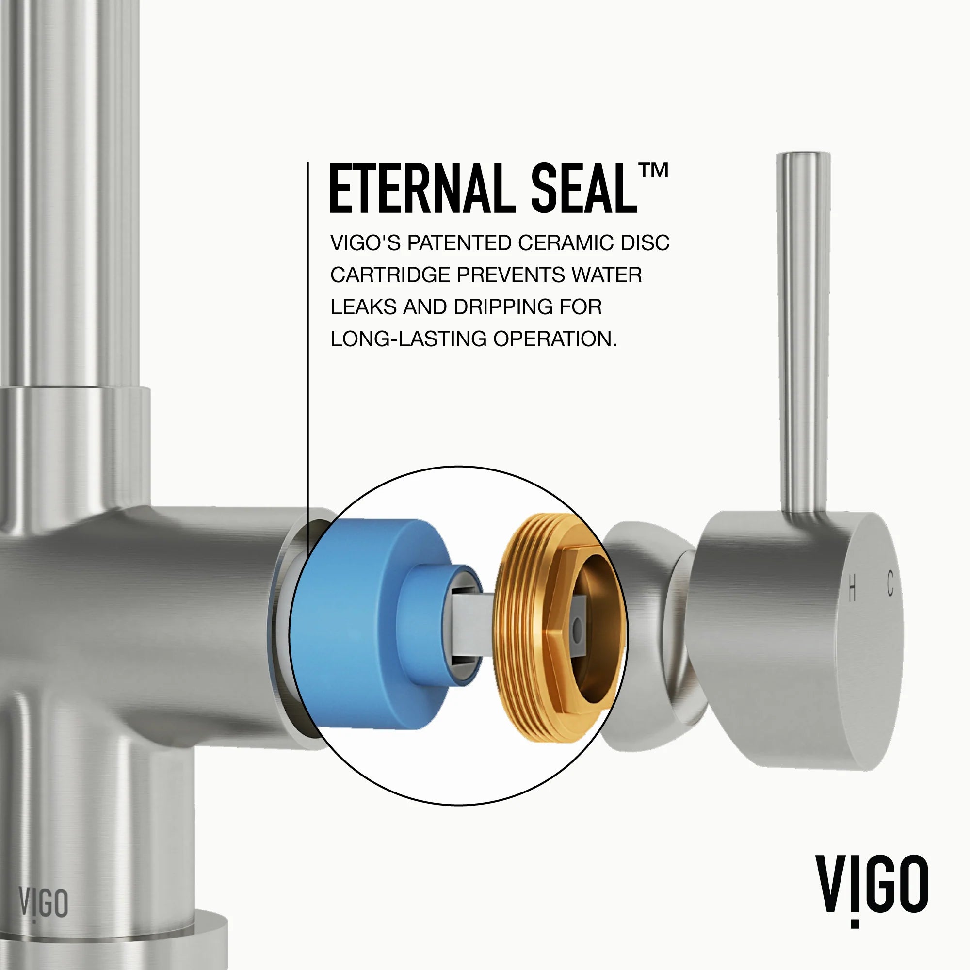 VIGO - Gramercy 17" Single Handle Smart Pull-Down Kitchen Touchless Faucet In Stainless Steel Model# VG02008STS