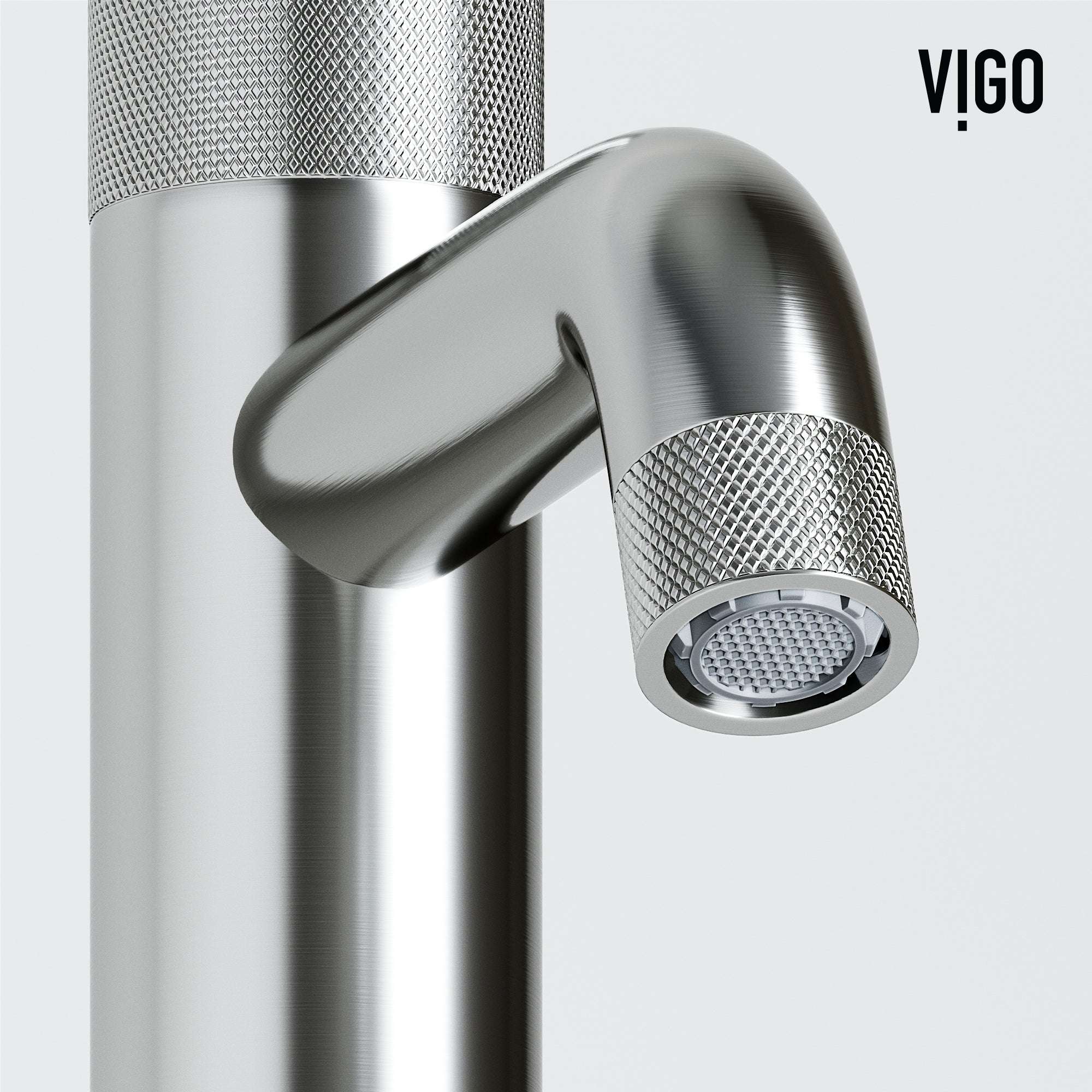 VIGO - Apollo Single Hole Bathroom Faucet In Brushed Nickel Model# VG01048BN