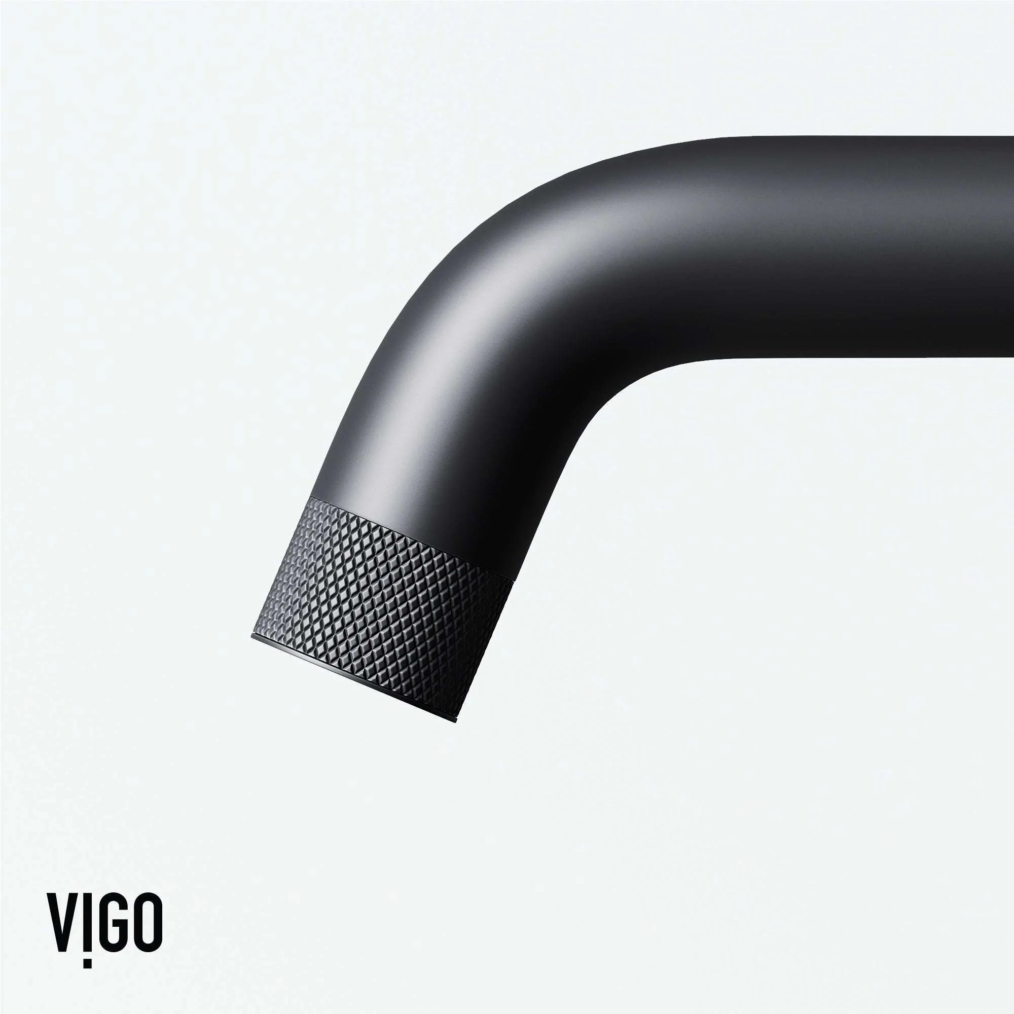 VIGO - Cass Single Hole Bathroom Faucet with Knurled Wheel Handle In Matte Black Model# VG01047MB