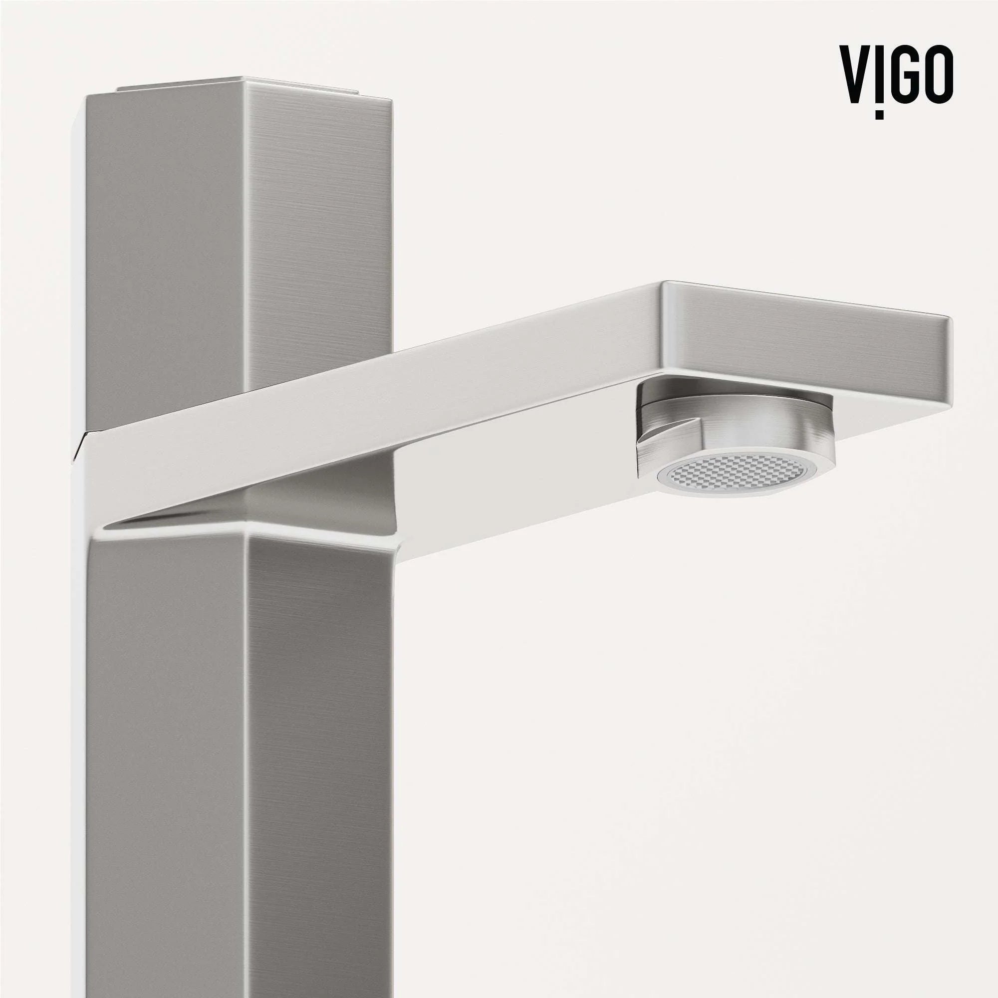VIGO - Hart Nova Single Hole Bathroom Faucet In Brushed Nickel Model# VG01053BN