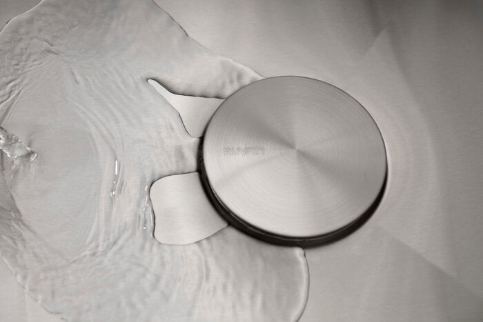 Dual-Tier Pro Ruvati 33" Workstation Two-Tiered Ledge Kitchen Sink Undermount 16 Gauge Stainless Steel – Model# RVH6222ST