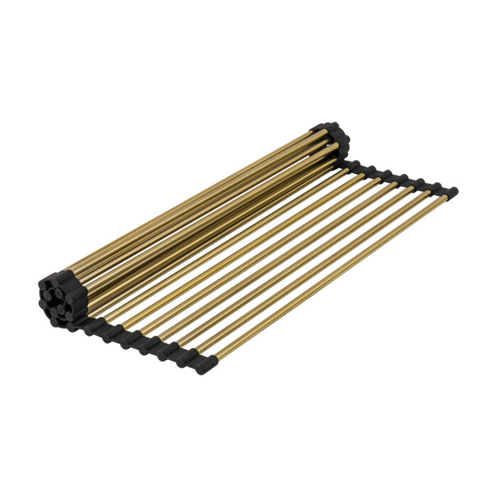 Giana Ruvati 33-inch Matte Gold Workstation Drop-in Topmount Kitchen Sink Single Bowl – Model# RVH5003GG
