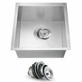 Oakland 15"x13" Stainless Steel Undermount Bar Prep Sink, Square Corners Model # KSH15138R