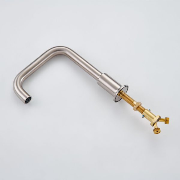 Oakland Wide Spread Bathroom Sink Faucet with Pop Up Drain in Brushed Nickel – Model #KSB8236BN