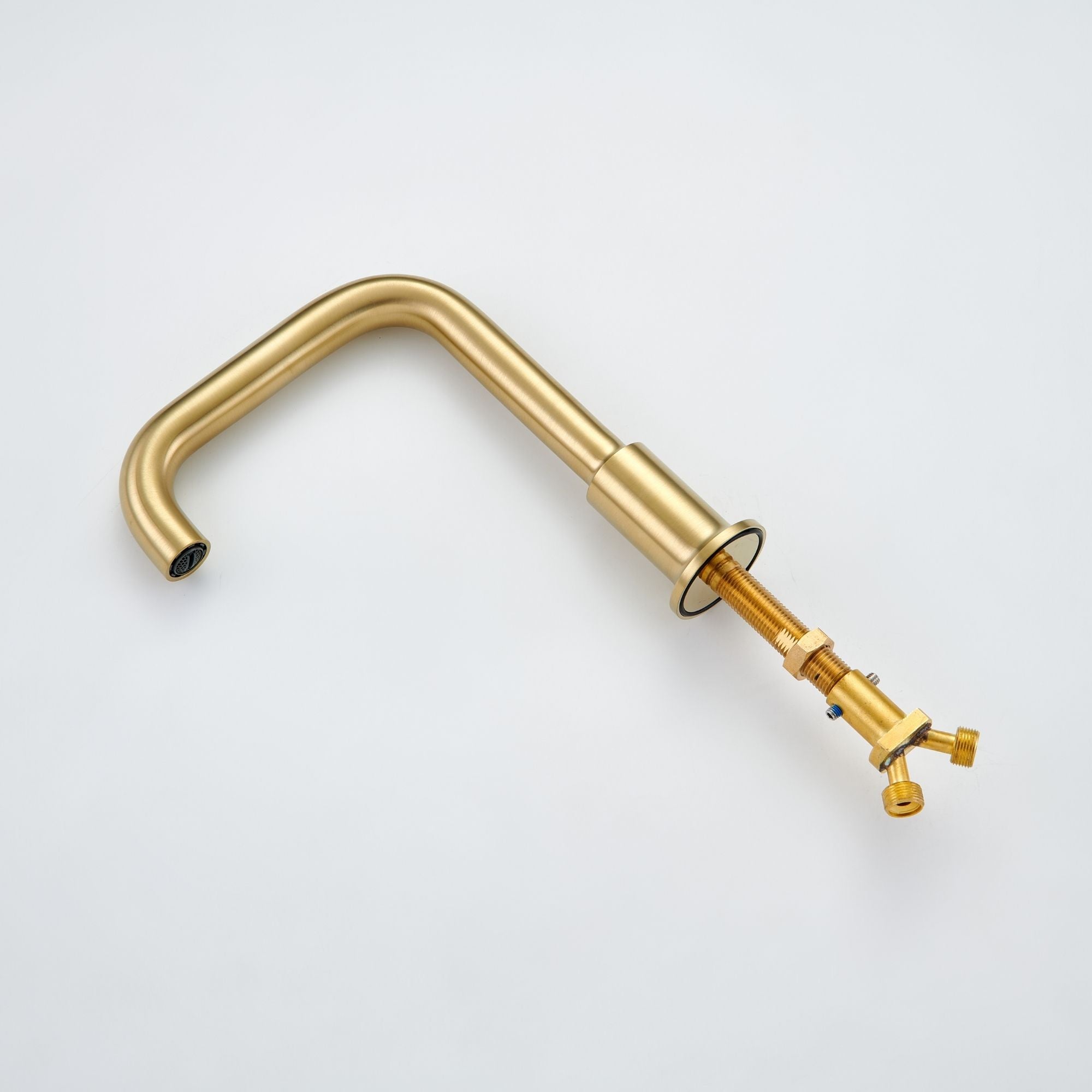 Oakland Wide Spread 2 Handle Bathroom Sink Faucet with Pop Up Drain in Satin Gold – Model #KSB8236SG