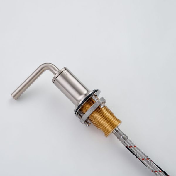 Oakland Wide Spread Bathroom Sink Faucet with Pop Up Drain in Brushed Nickel – Model #KSB8236BN