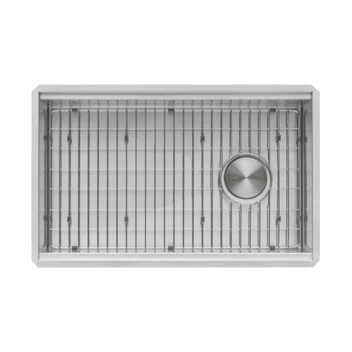 Veniso Nova Model: RVH8584 Ruvati 30-inch Workstation Slope Bottom Offset Drain Undermount 16 Gauge Kitchen Sink – RVH8584