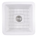 Nantucket Sinks - 18" Undermount Or Top Mount Fireclay Kitchen/Bar/Prep Sink Model# Wellfleet-1818W