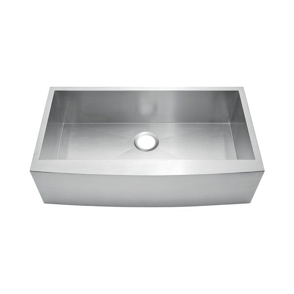 Oakland 36″ Zero Radius, Farmhouse 16 Gauge Stainless Steel Single Bowl Kitchen Sink Model# KSF362010S