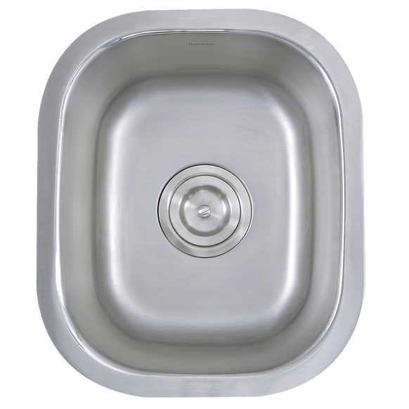 Nantucket Sinks 15" Rectangle Undermount Stainless Steel Bar/Prep Sink Model #NS1512
