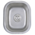 Nantucket Sinks 15" Rectangle Undermount Stainless Steel Bar/Prep Sink Model #NS1512