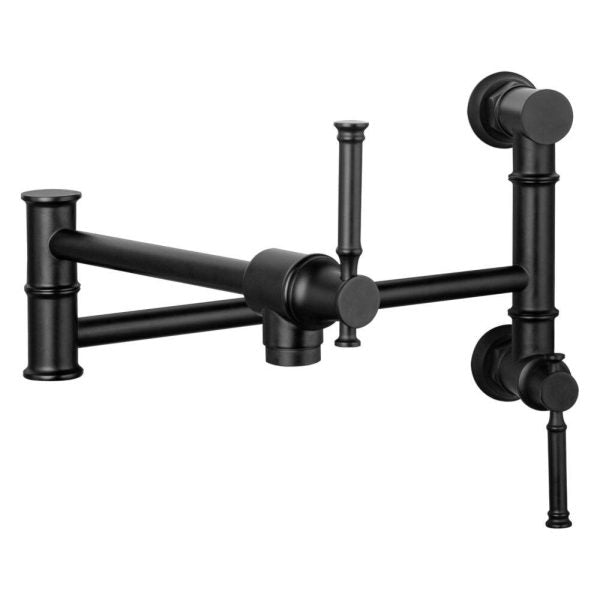 Oakland Two Handle Pot Filler Faucet in Matte Black – Model# KSPF312MB